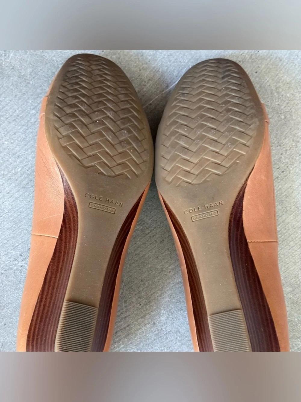 Cole Haan Pecan Leather Women's Malta Wedge Platform sise 6.5